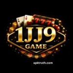 Luxury black and gold 1JJ9 Game logo with casino theme and glowing slot design